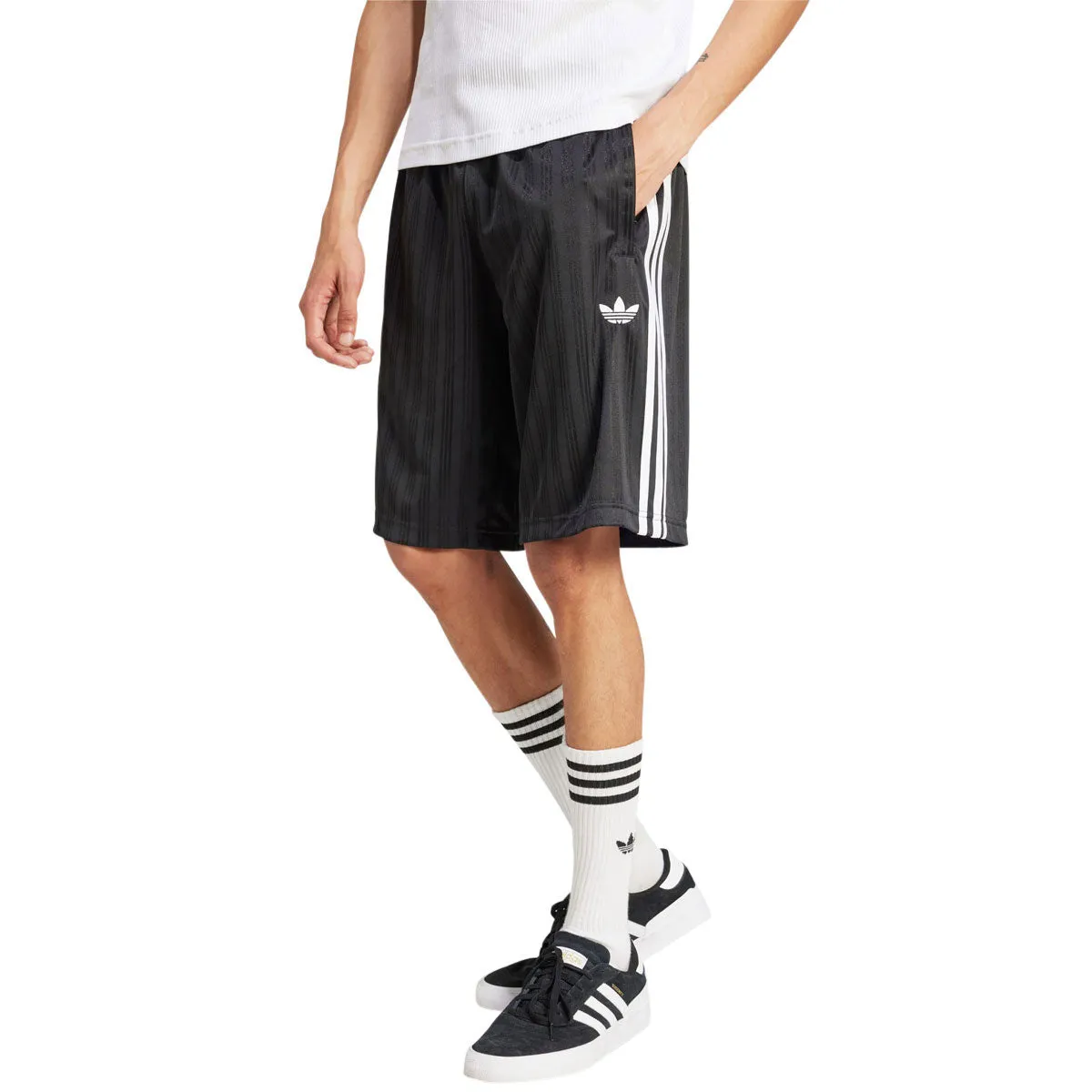 Seam Free Construction Adidas Adicolor Poly Shorts - Black