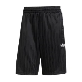 Layered Cuff Design Adidas Adicolor Poly Shorts - Black
