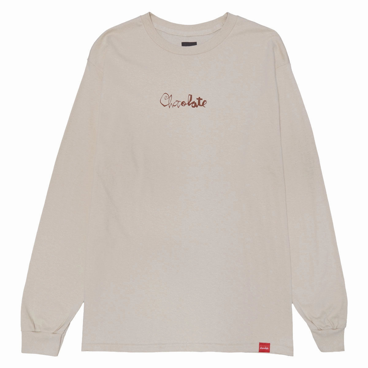 Chocolate Skrunk Long Sleeve T-Shirt - Sand AntiPillingTreatment