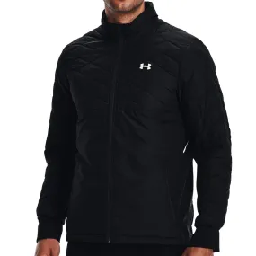Classic Zip Up Abrasion Resistant Surface Under Armour ColdGear Reactor Hybrid Jacket - Black/Reflective