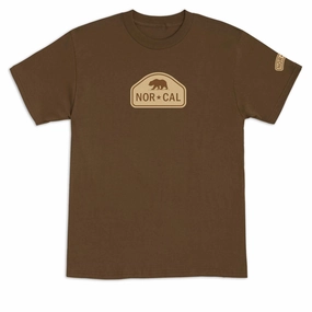 BreathableMeshLining Bohemian style Nor Cal Ranger T-Shirt - Dark Chocolate