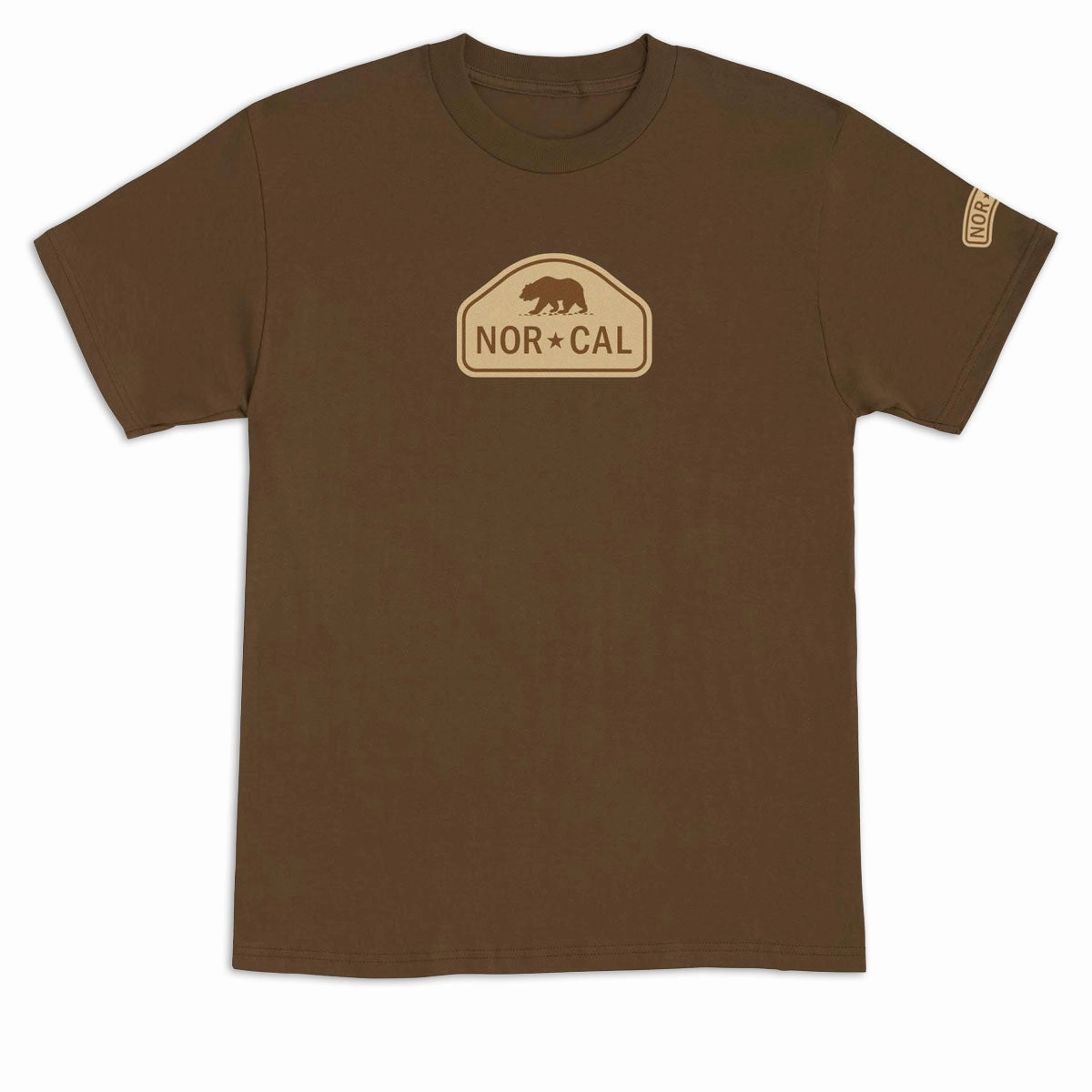BreathableMeshLining Bohemian style Nor Cal Ranger T-Shirt - Dark Chocolate