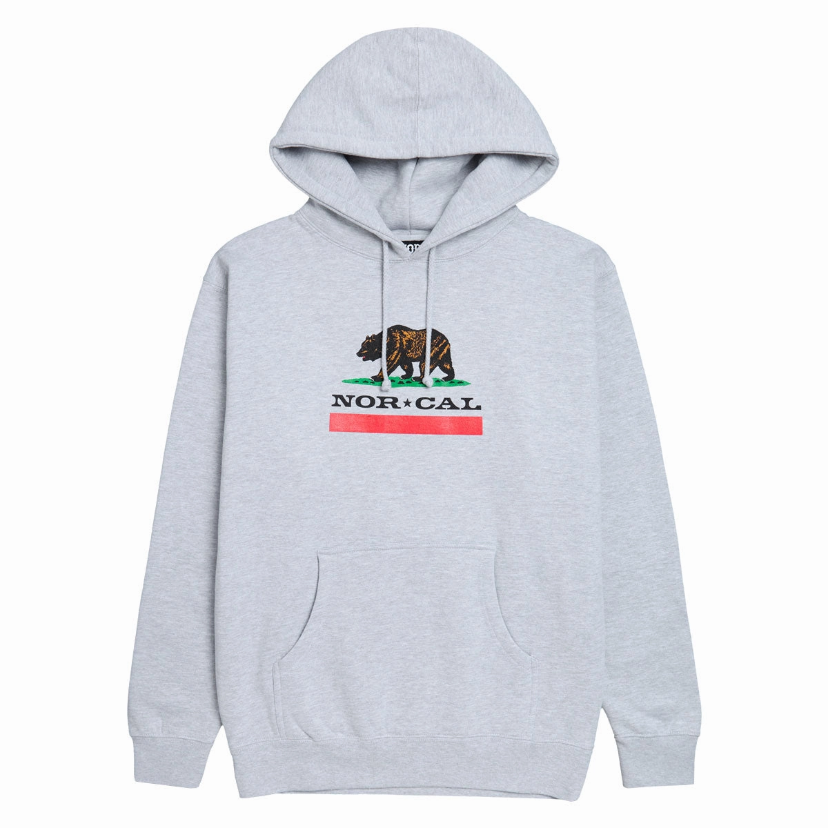 Nor Cal Republic Hoodie - Grey Heather Minimalist Design Golf wear
