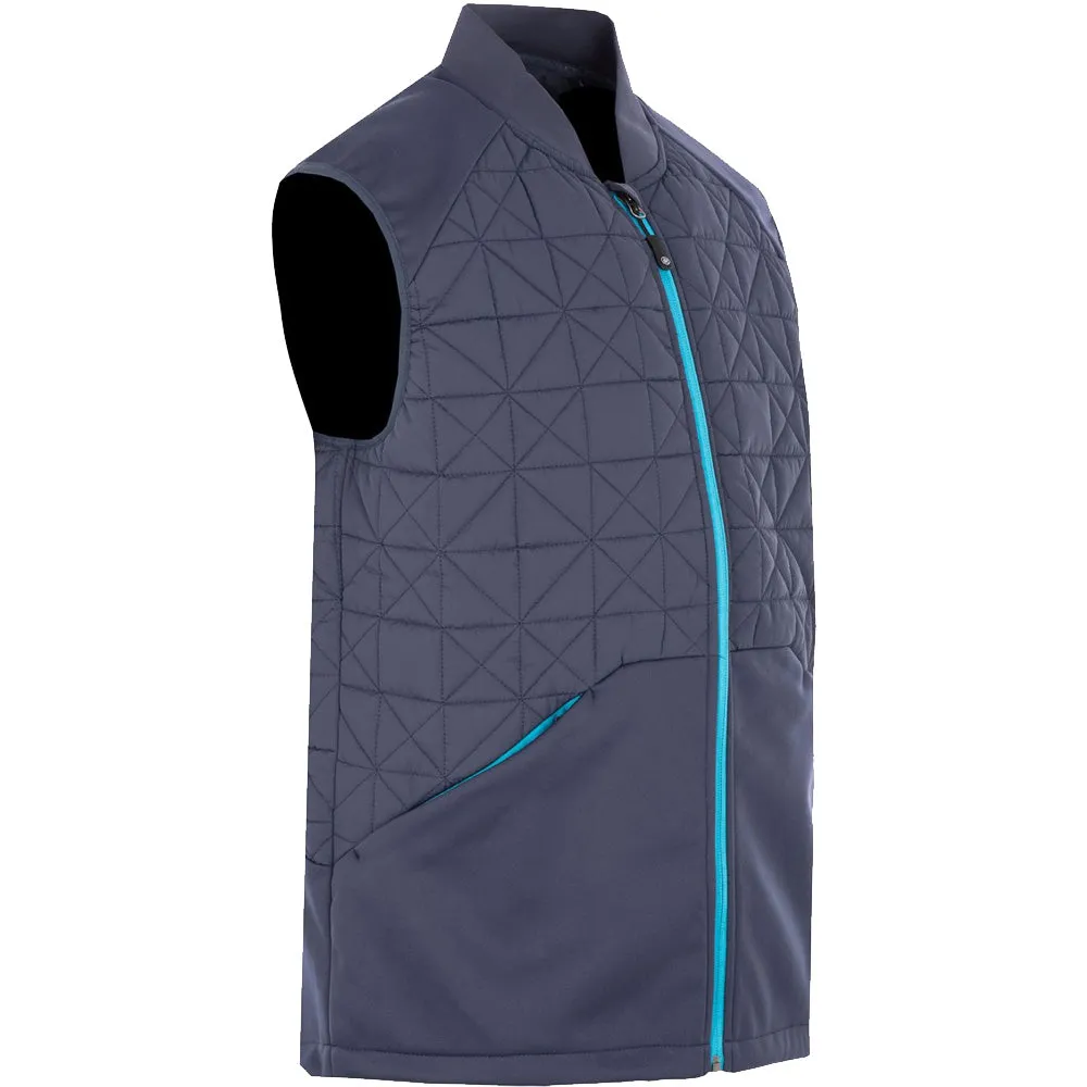 ProQuip Therma-Bora Quilt Gilet - Navy/Azure Hypoallergenic Fiber Filling