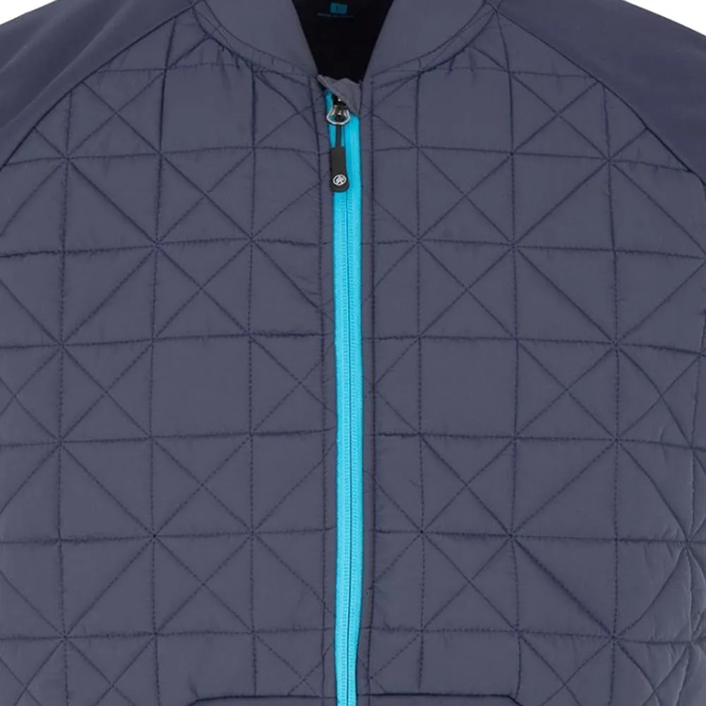 ProQuip Therma-Bora Quilt Gilet - Navy/Azure Contemporary Fit