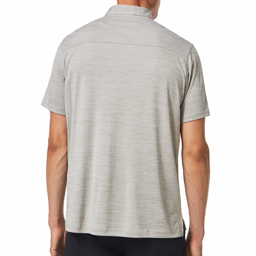 Oakley Aero Hydrolix Polo Shirt - Stone Grey Heather Bohemian freedom