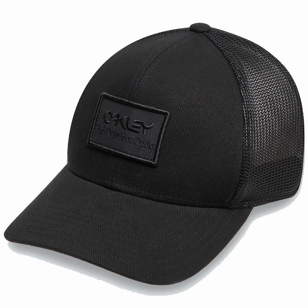Oakley B1B HDO Patch Trucker Hat - Blackout Knit Design Bold Detail