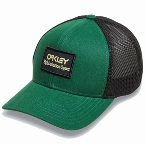 Oakley B1B HDO Patch Trucker Hat - Hunter Green Trilby Design