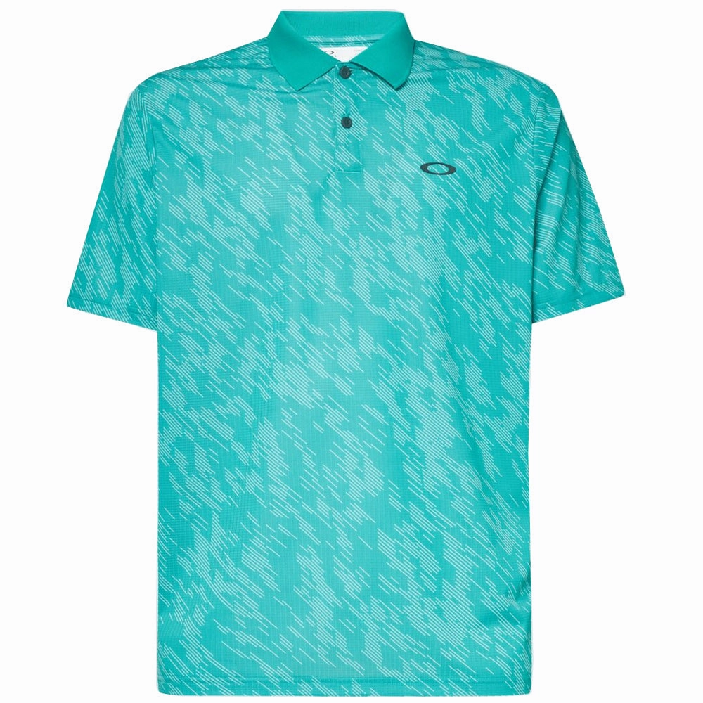 Versatile Comfort Cozy Look Wear Oakley Contender Print Polo Shirt - Light Emerald