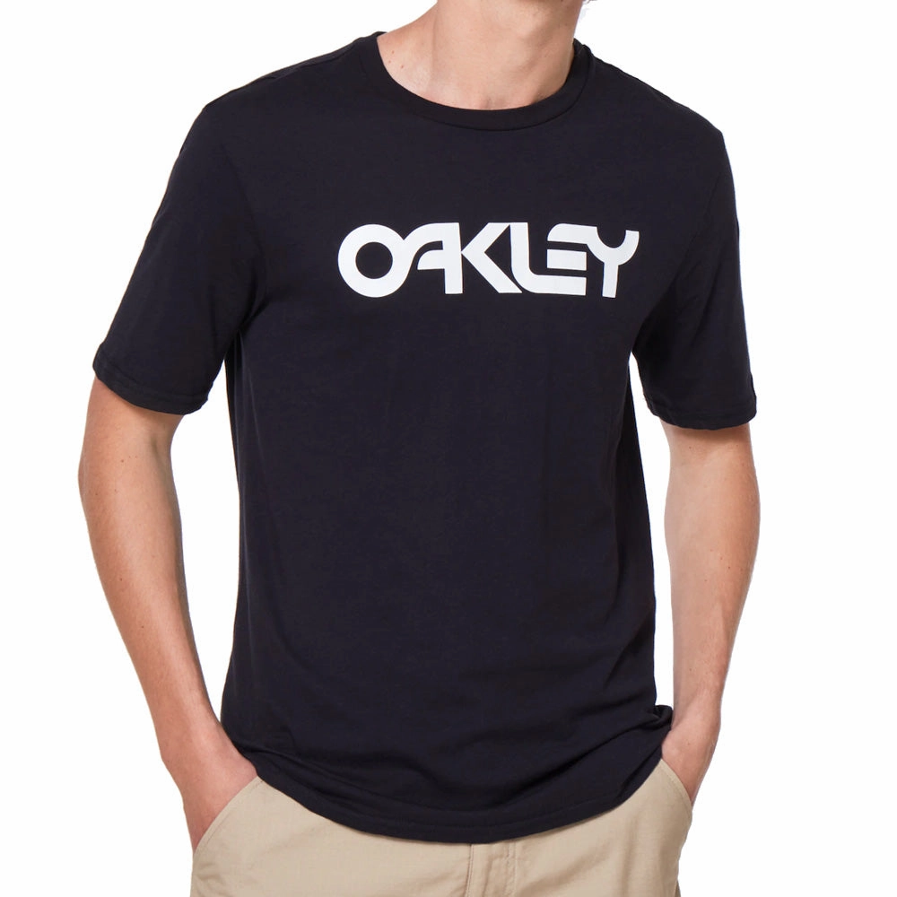 Flexible Shoulder Seams Casual Comfort Oakley Mark II T-Shirt - Black/White