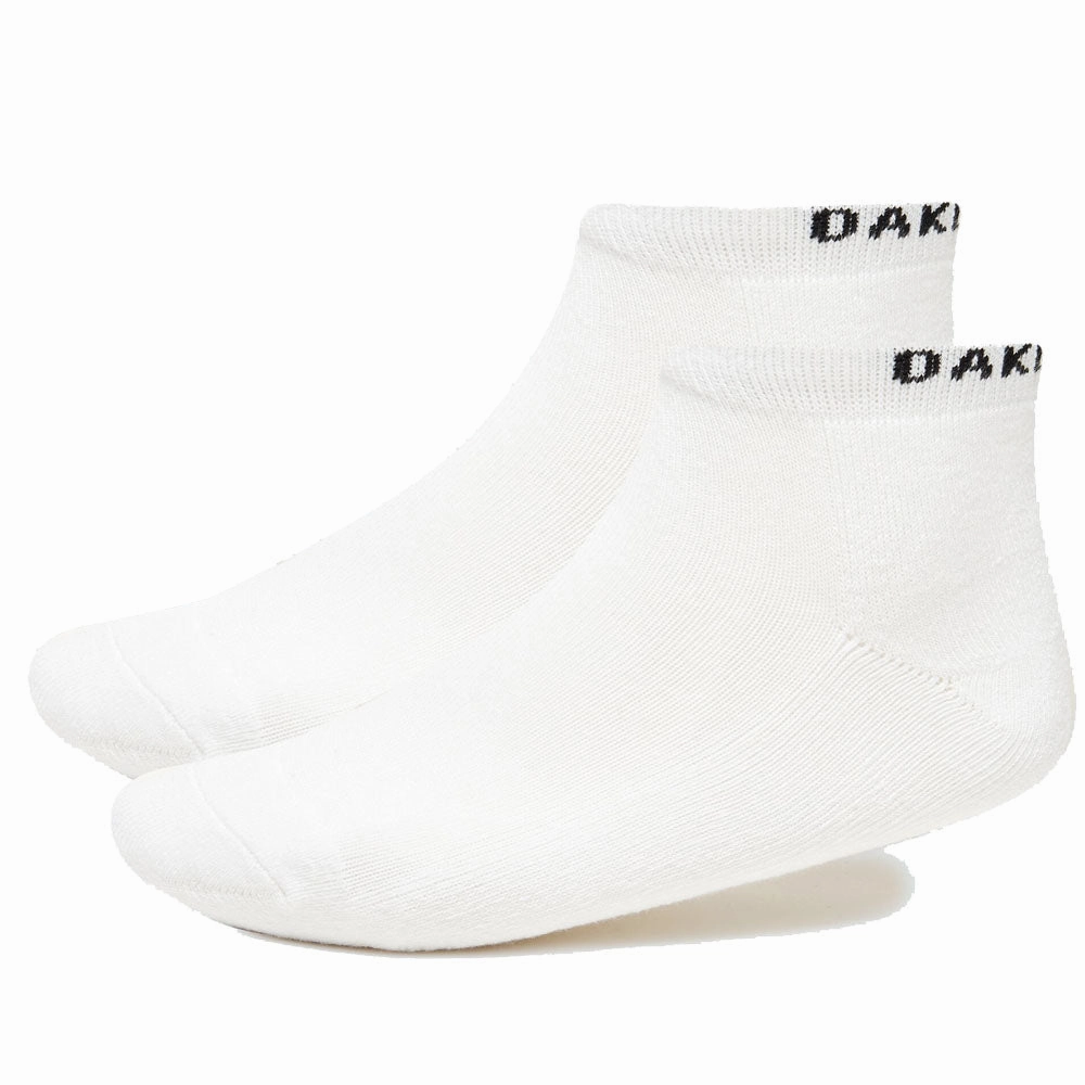 Oakley Short Solid Socks (3 Pack) - White Nail