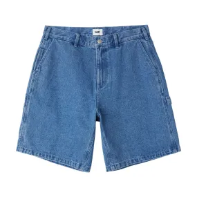 Obey Big Wig Denim Carpenter Shorts - Light Indigo Flexible Fabric