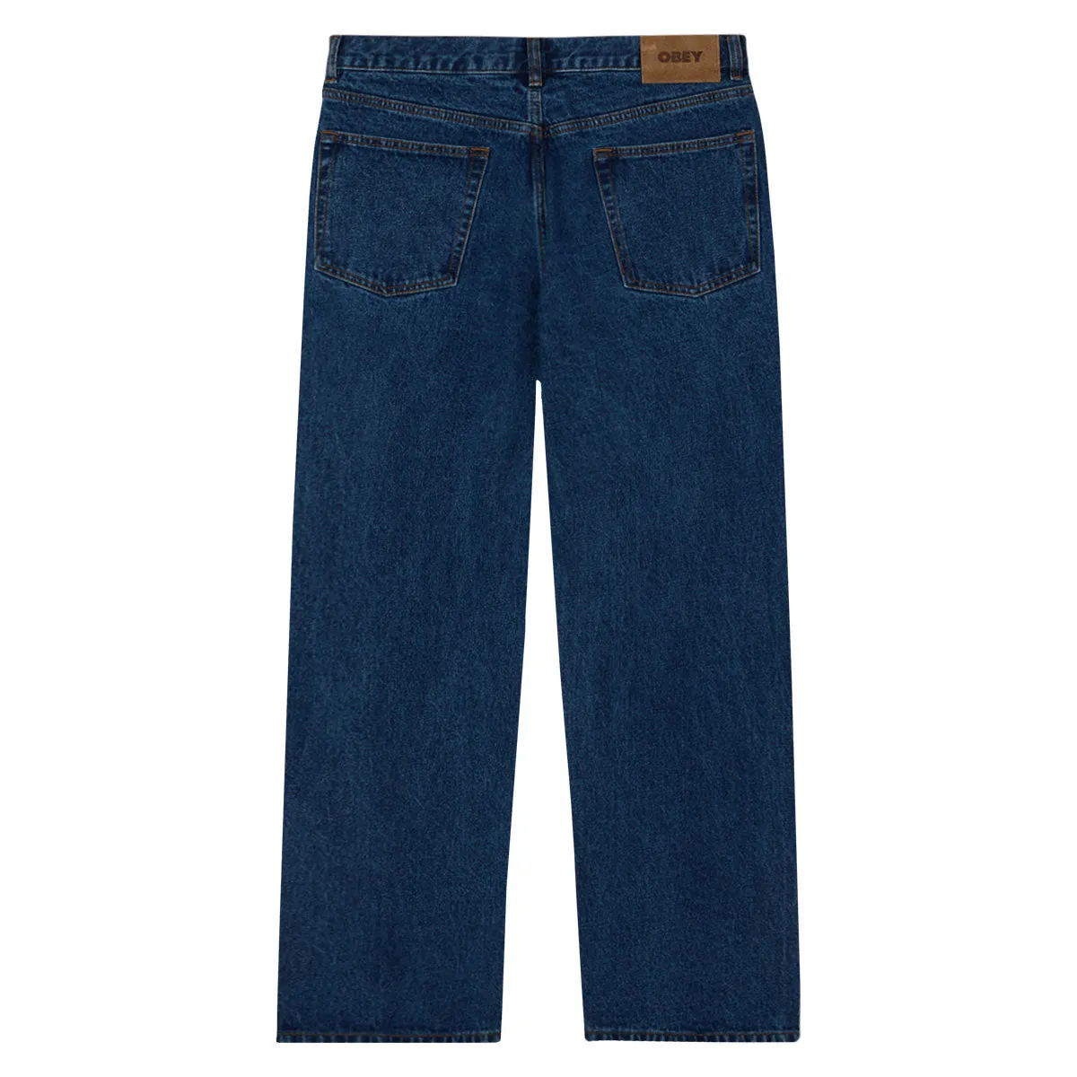 StaticDissipative Anti Pilling Textile Obey Classic Baggy Denim Jeans - Stone Wash Indigo