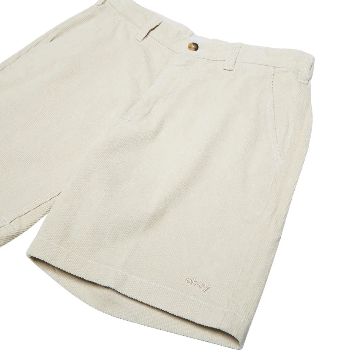 Light Wear animal print shorts Obey Daily Cord Shorts - Silver Grey