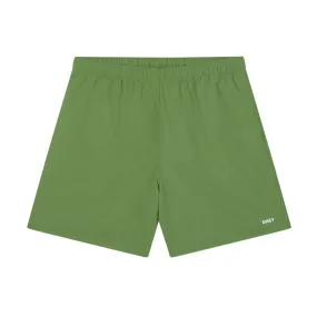 Obey Easy Bold Nylon Shorts - Piquant Green High-waisted Semi-formal