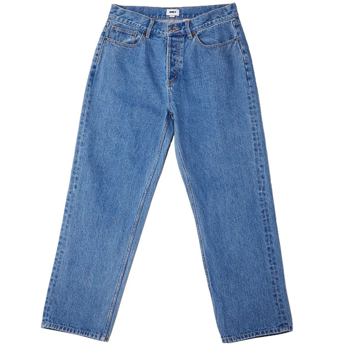 Outdoor Use Obey Hardwork Denim Jeans - Light Indigo