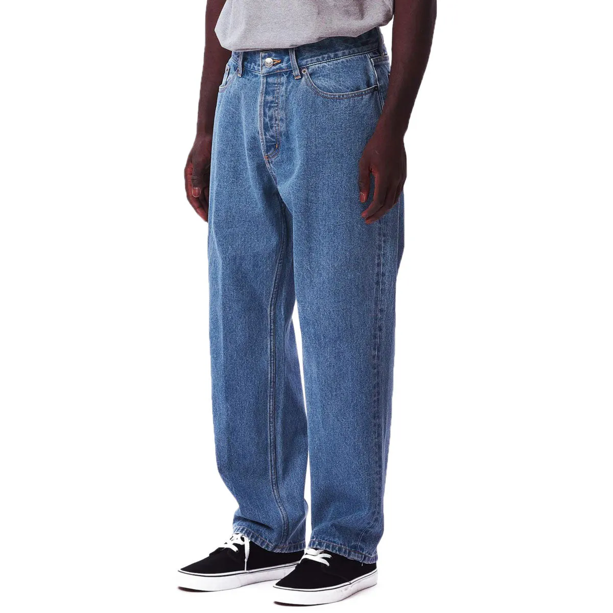 Obey Hardwork Denim Jeans - Light Indigo ThermalRegulation Stretch Panel