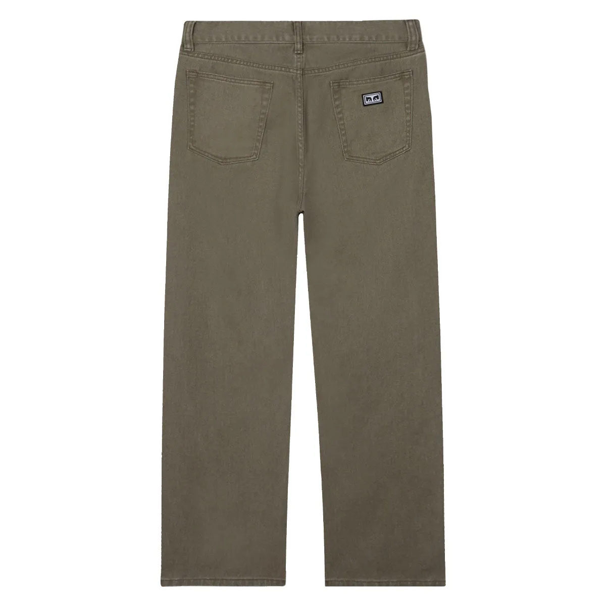 Obey Hardwork Denim Jeans - Tea Leaf Faded Wash Tagless Design