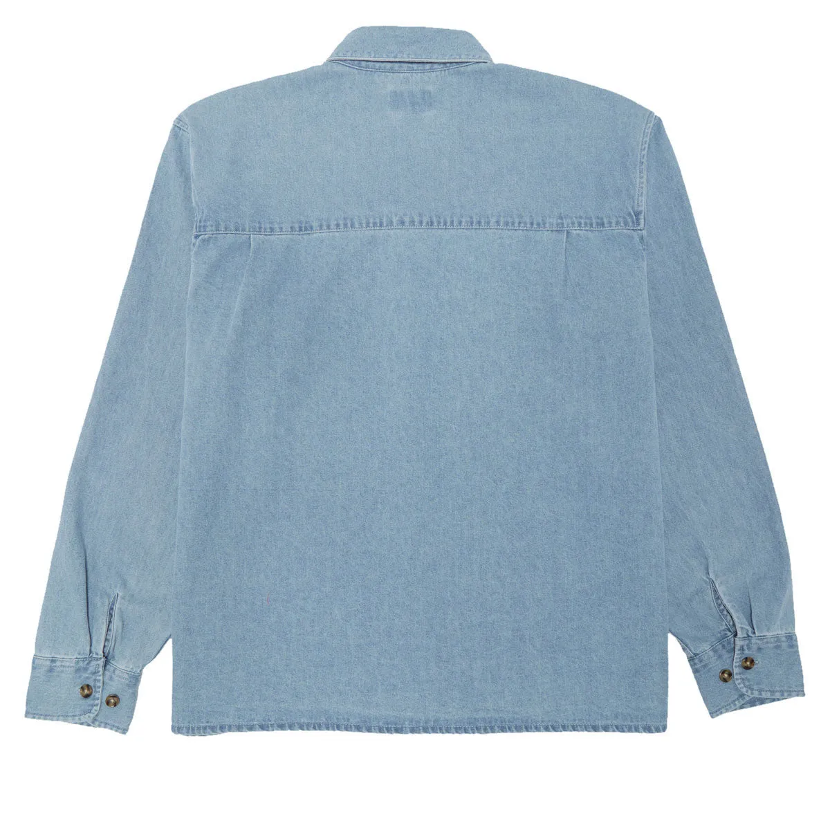 Obey Pablo Denim Long Sleeve Shirt - Light Indigo Weekend Vibes Premium Feel