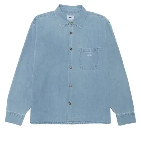 Obey Pablo Denim Long Sleeve Shirt - Light Indigo Mature appeal