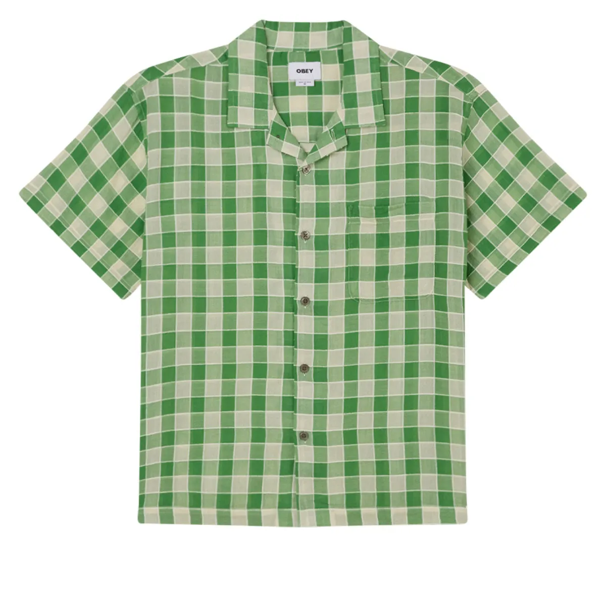 Obey Weldon Woven Shirt - Piquant Multi Country Charm Cool Comfort
