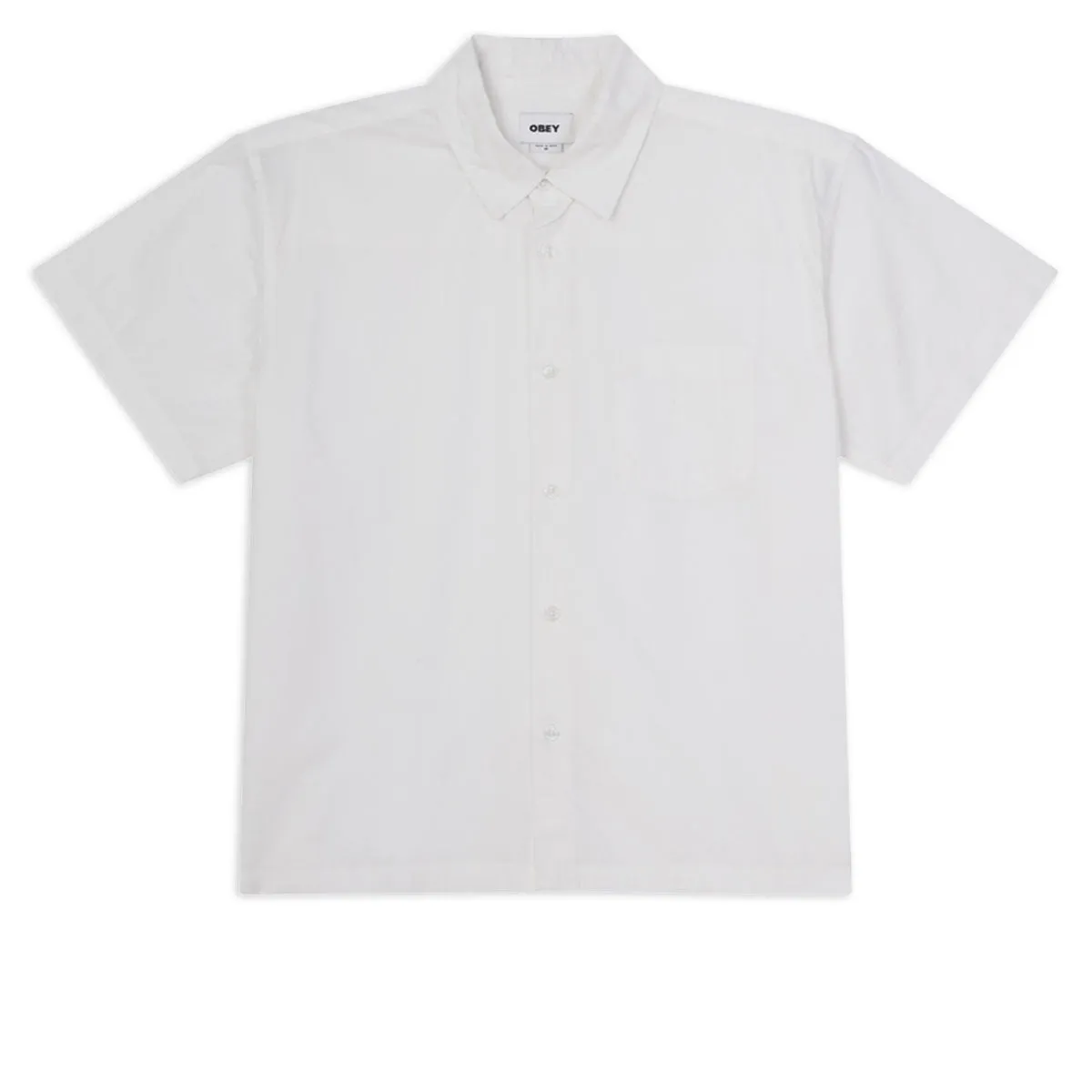 Obey Wire Woven Shirt - White Timeless elegance