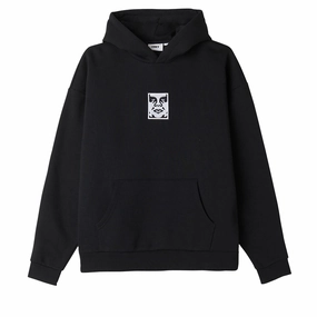 Sugar glider like Weekend Style Obey Bold Icon Extra Heavy Hoodie - Black