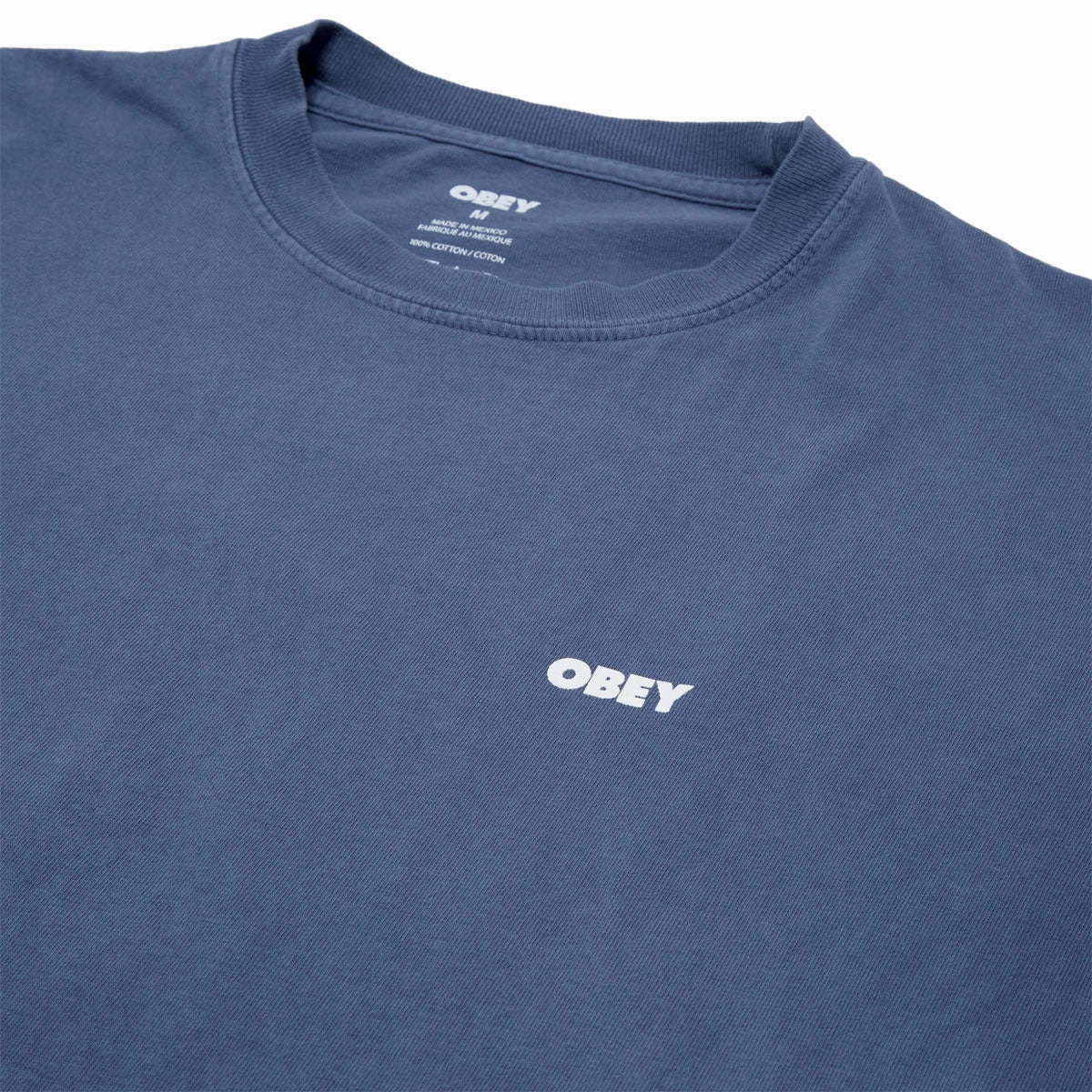 Obey Bold Icon Face T-Shirt - Pigment Dark Denim Everyday Top Cashmere combination