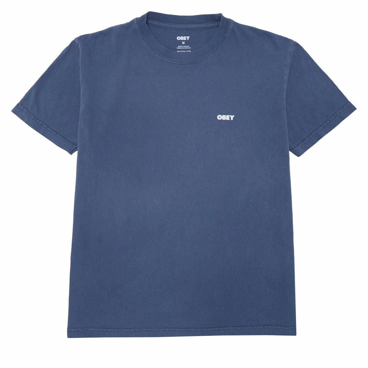 Obey Bold Icon Face T-Shirt - Pigment Dark Denim Fresh and Cool Active Look