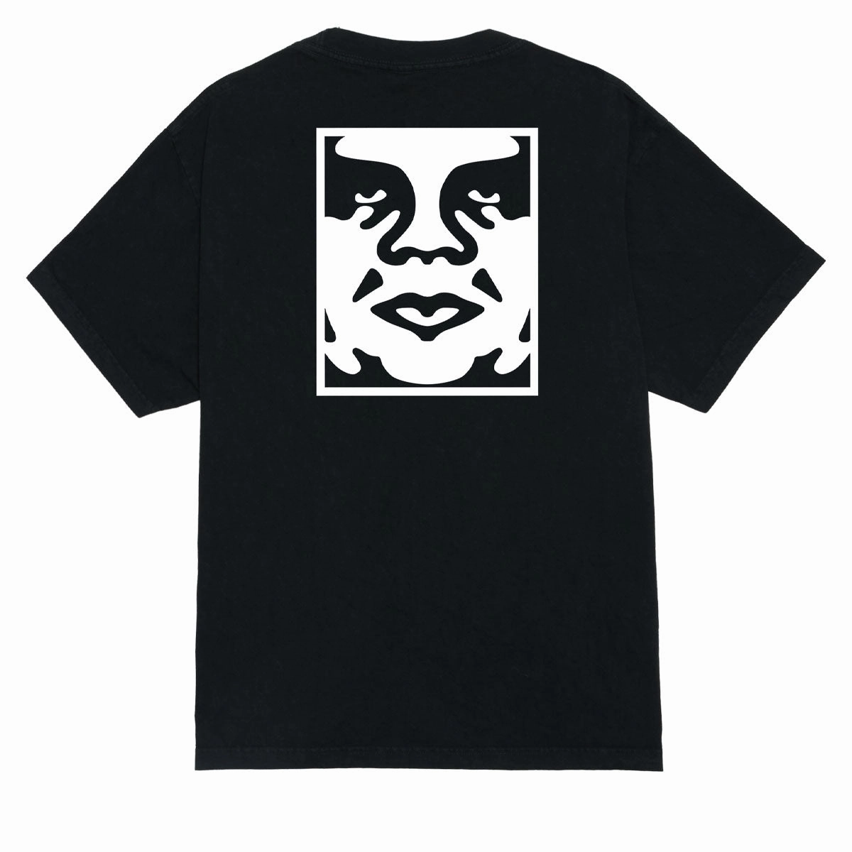 Obey Bold Icon Face T-Shirt - Pigment True Vintage Black Job Interview
