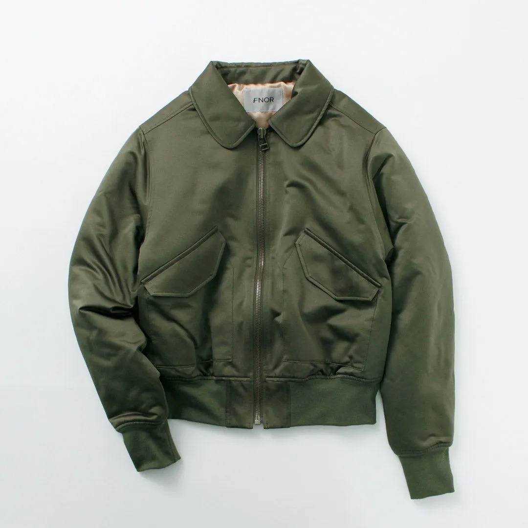 FNOR / Slight Satin Pair Away Flight Jacket Seam Sealed