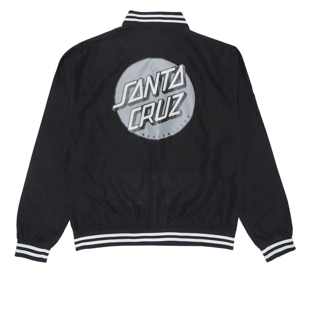 NonIrritatingSeams Santa Cruz Bond Bomber Jacket - Black/White Stripe Rib