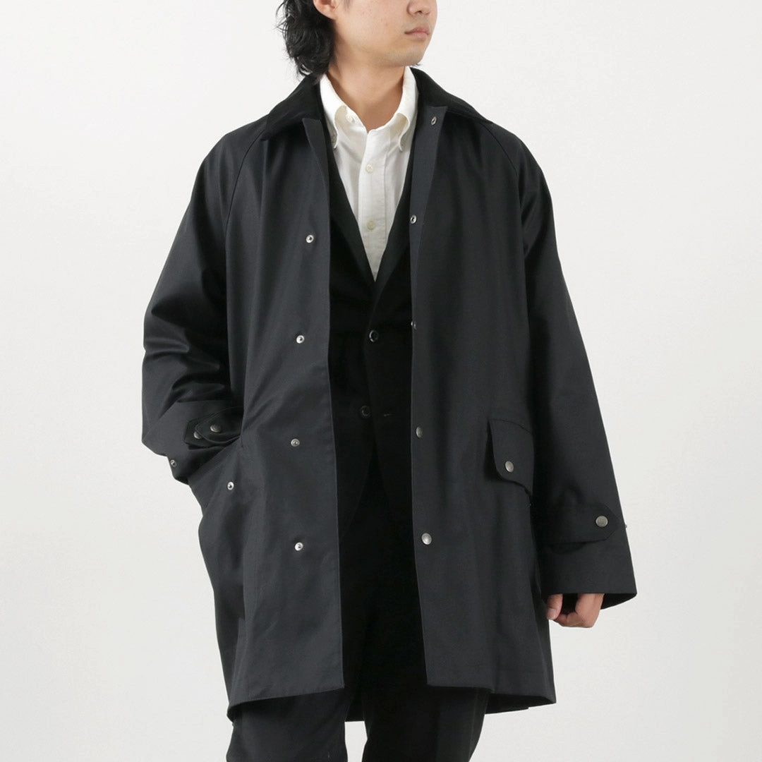 TRADITIONAL WEATHERWEAR / High Density Fabric Corduroy Collar Coat Tech Use Advanced Wickability System