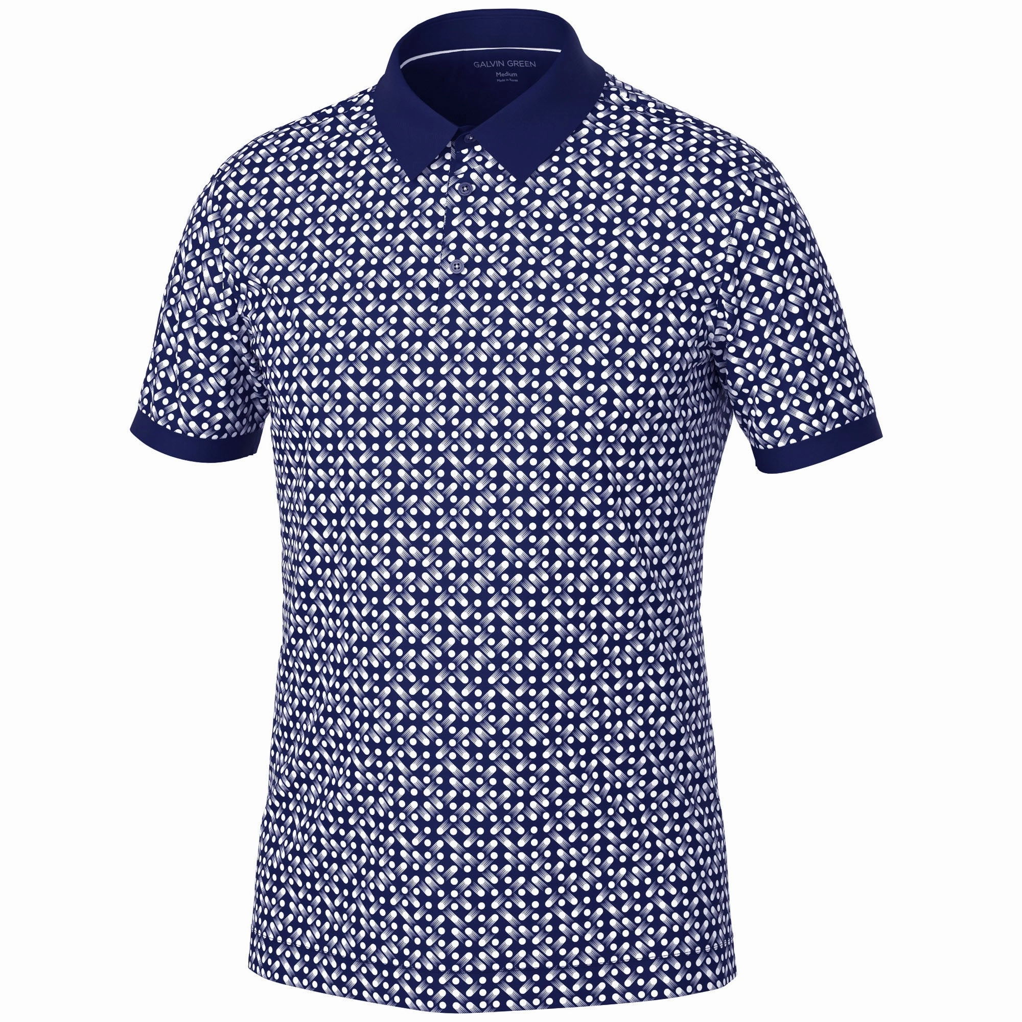 Galvin Green Melvin Polo Shirt - Navy/White Travel Trend