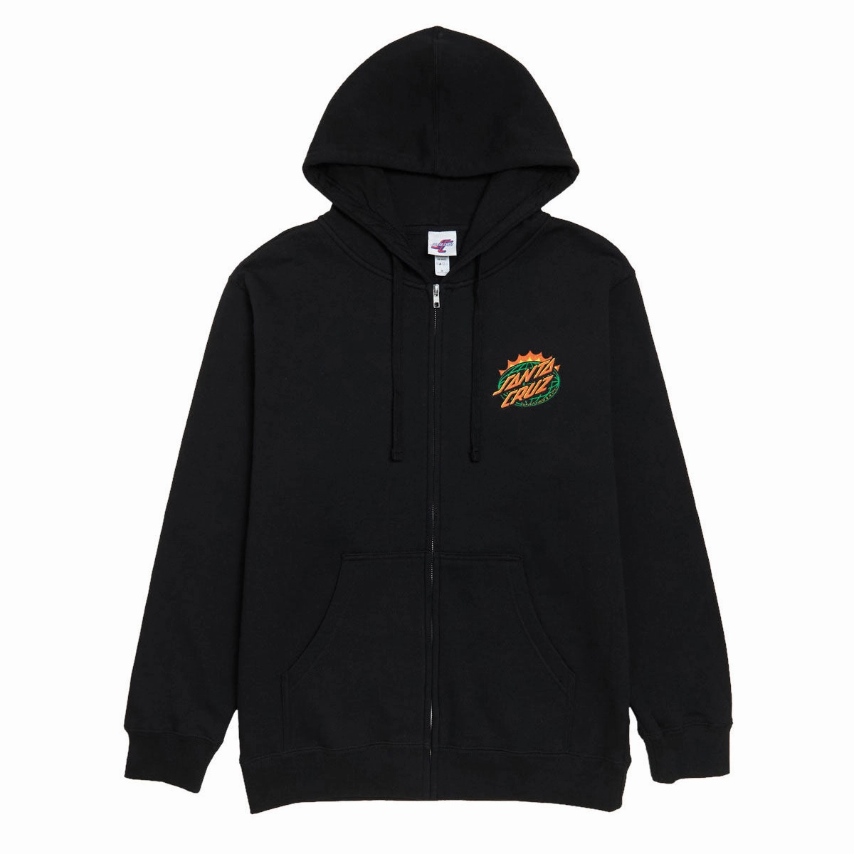 Santa Cruz Kendall End Of The Dot Zip Up Hoodie - Black windproof Errand Ready