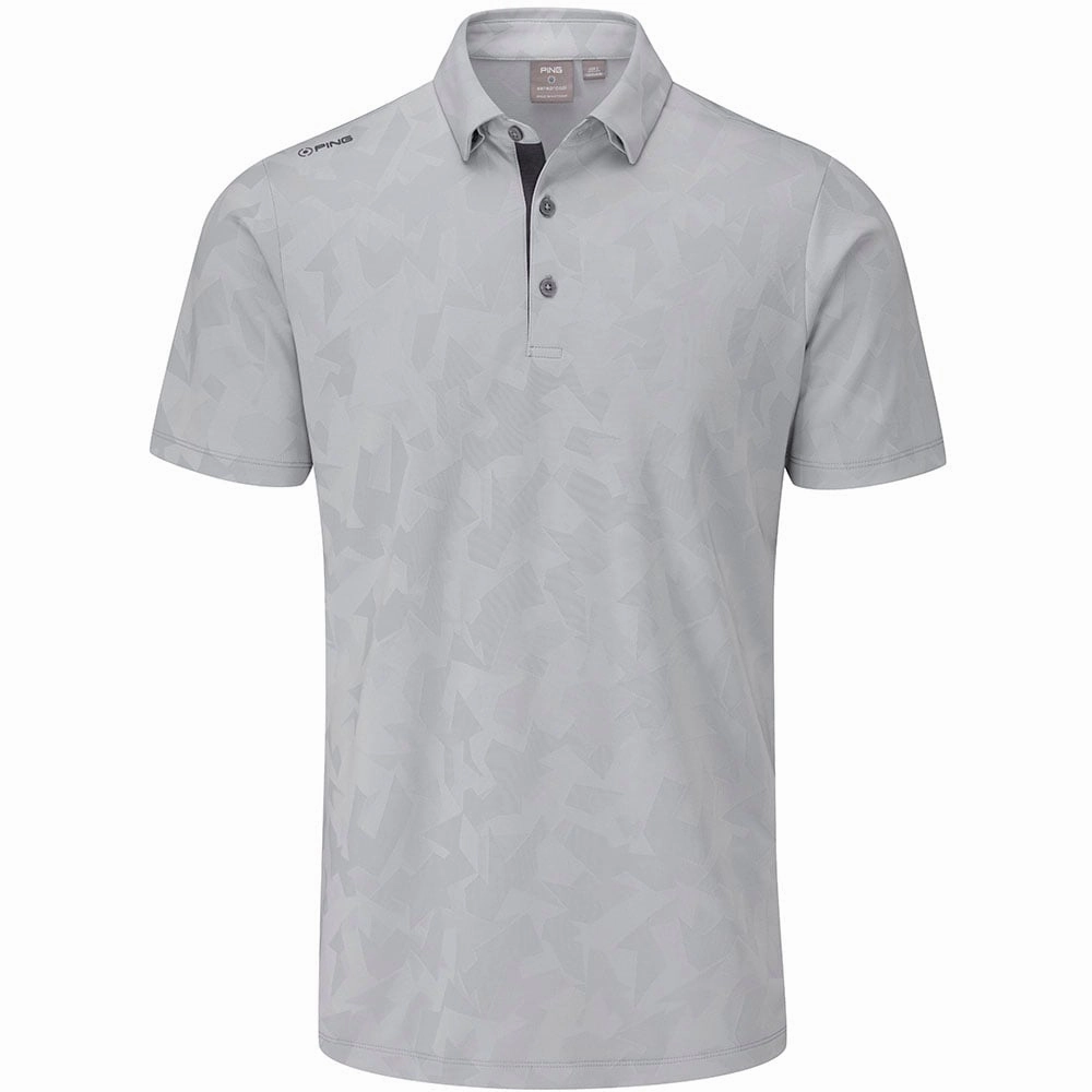 Cool and Chic Cozy Feel Ping Romy Polo Shirt - Silver