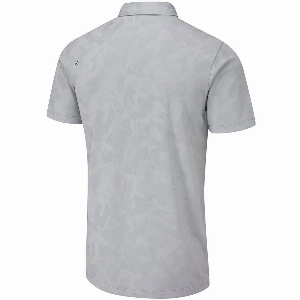 Ping Romy Polo Shirt - Silver Relaxed Comfort Wear Linen blend