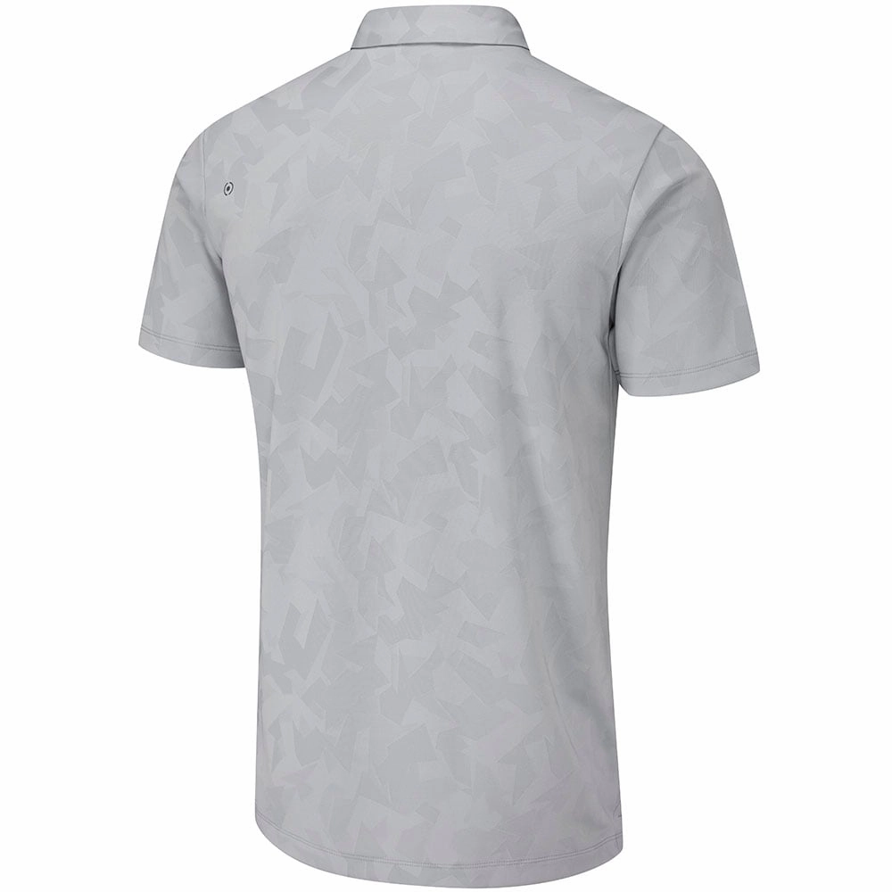 Layered Look Wear All-Season Comfort Wear Ping Romy Polo Shirt - Silver
