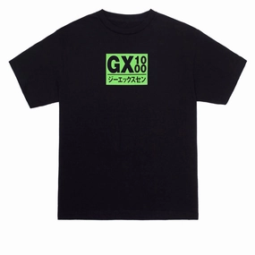 Relaxed Torso Fit GX1000 Japan T-Shirt - Black/Green Font