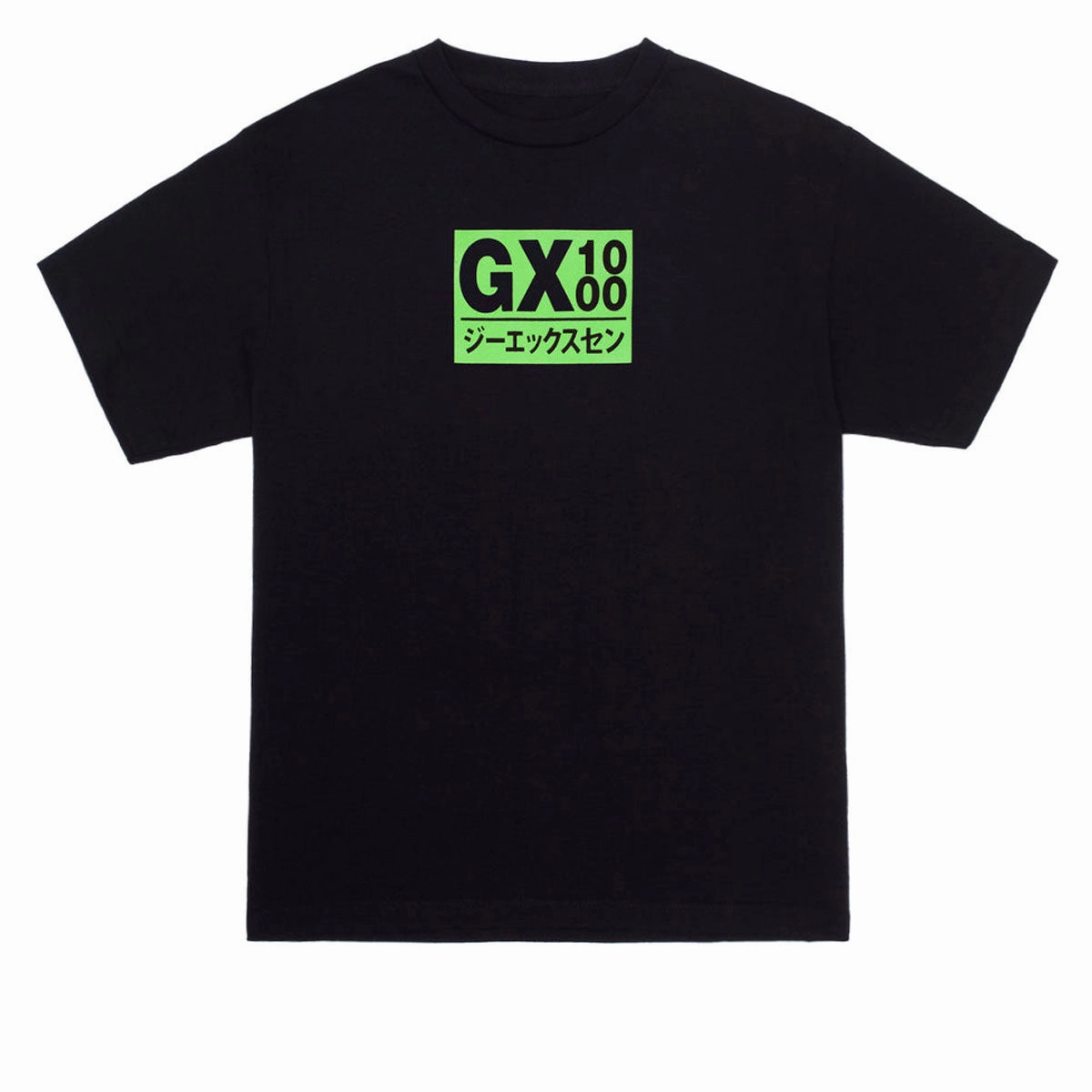 GX1000 Japan T-Shirt - Black/Green Font thermal Layered Style