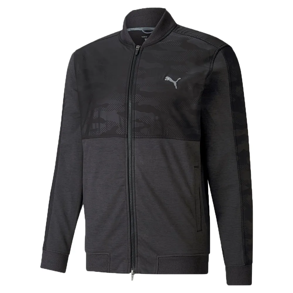 Puma Cloudspun Camo Jacket - Puma Black Stretch Enhanced Mobility Zones Moisture wicking