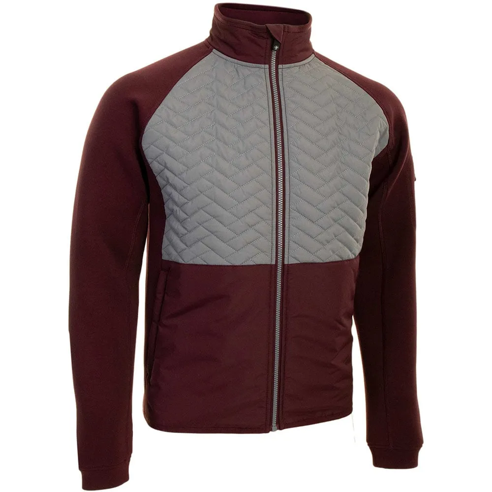 Sleek Outdoor Look Chill Weather ProQuip Therma Gust Quilted Jacket - Burgundy