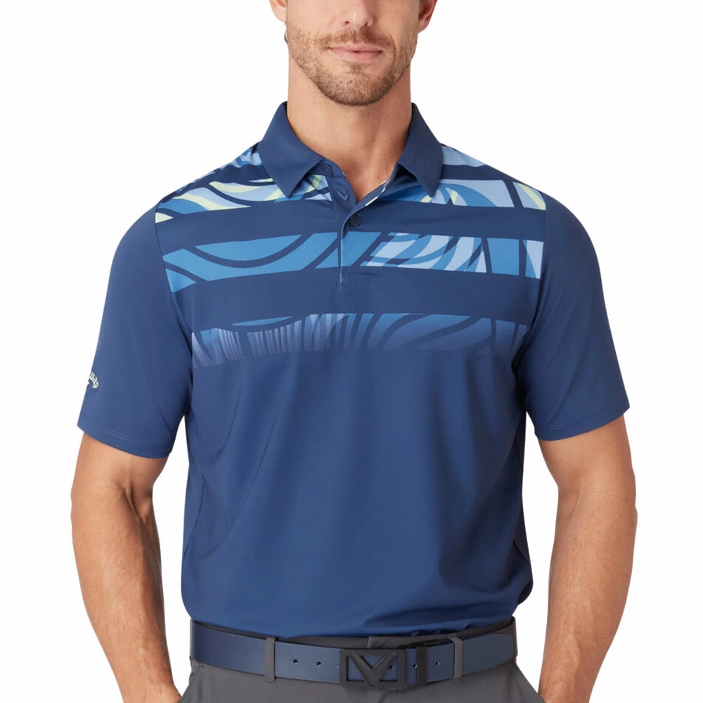 Casual everyday wear Sporty Appeal Callaway Trippy Block Polo Shirt - Peacoat