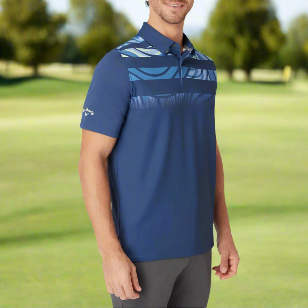 Callaway Trippy Block Polo Shirt - Peacoat Everyday Comfort Style