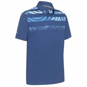 Callaway Trippy Block Polo Shirt - Peacoat Street Trend UV Protective Fabric