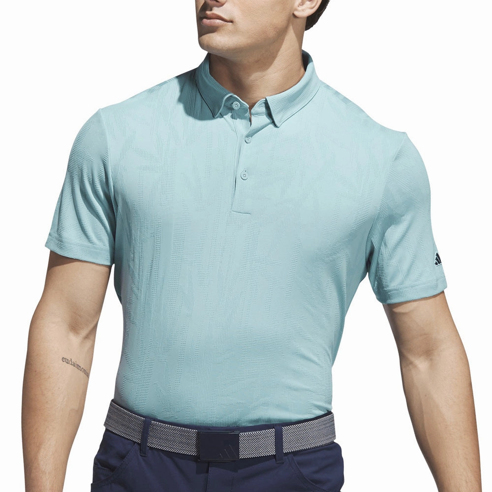 adidas Go-to Textured Polo Shirt - Mint Ton NonRestrictiveCut Trendy Tops