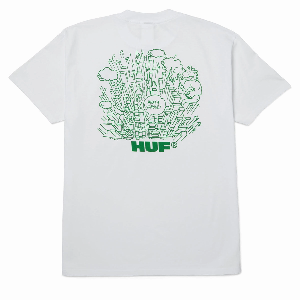 HUF What A Jungle T-Shirt - White Long Lasting Color