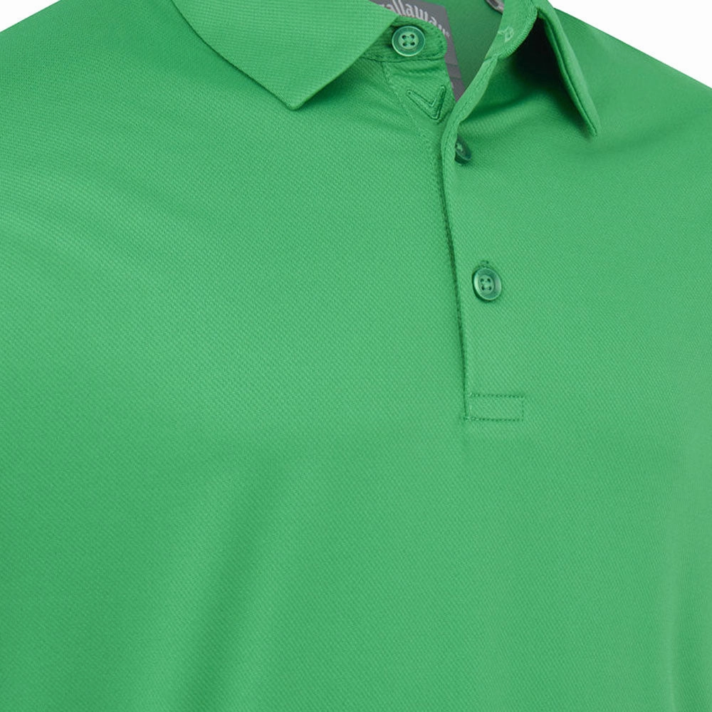 Callaway Swing Tech Solid Print Polo Shirt - Green Teenager fashion