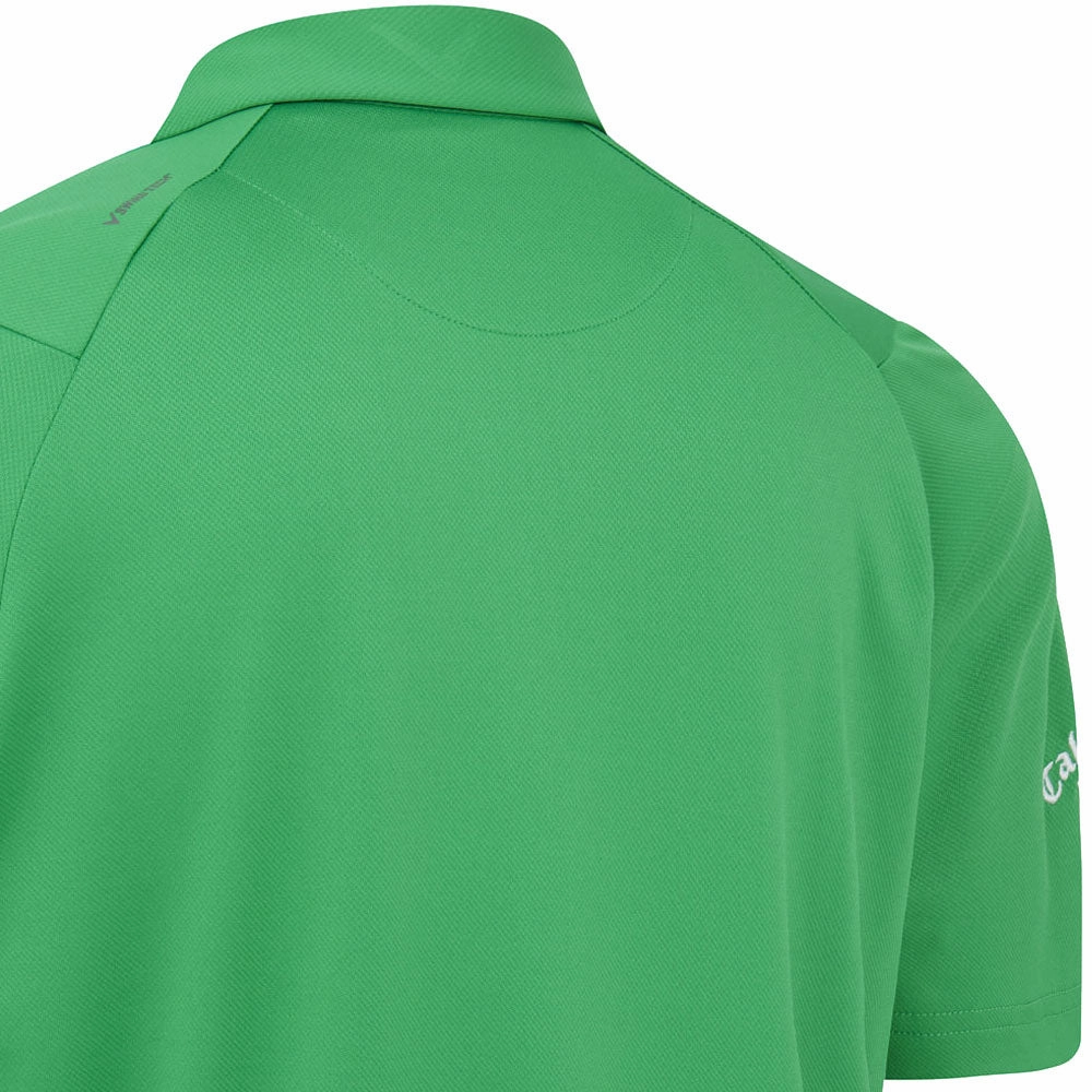 Callaway Swing Tech Solid Print Polo Shirt - Green Geometric precision Minimalist Layer