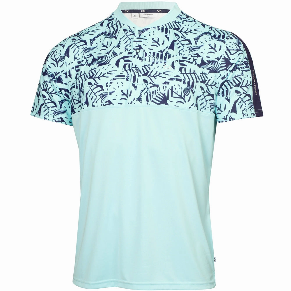 Calvin Klein Brookhill Blade Collar Polo Shirt - Aqua Comfort Design